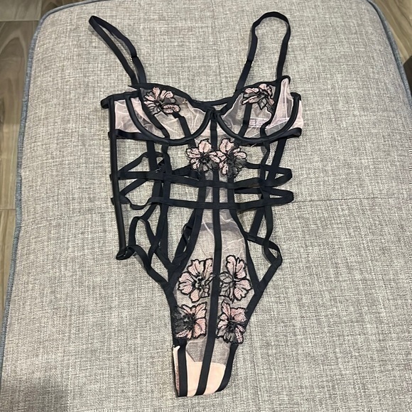 Victoria's Secret Other - Victoria Secret Bondage Embroidery Bodysuit